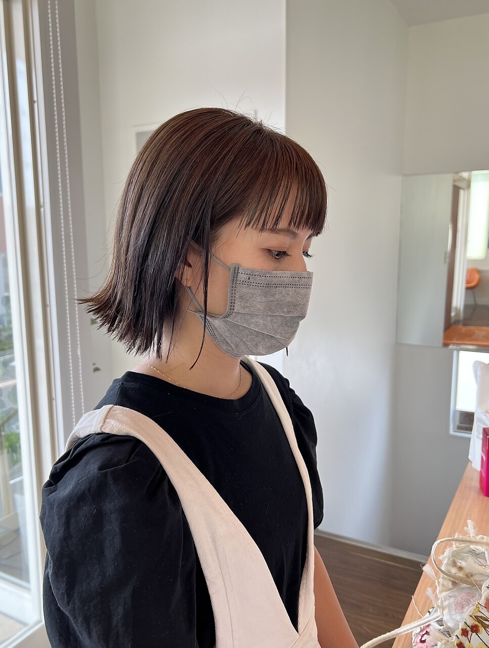 王道切りっぱなしボブ