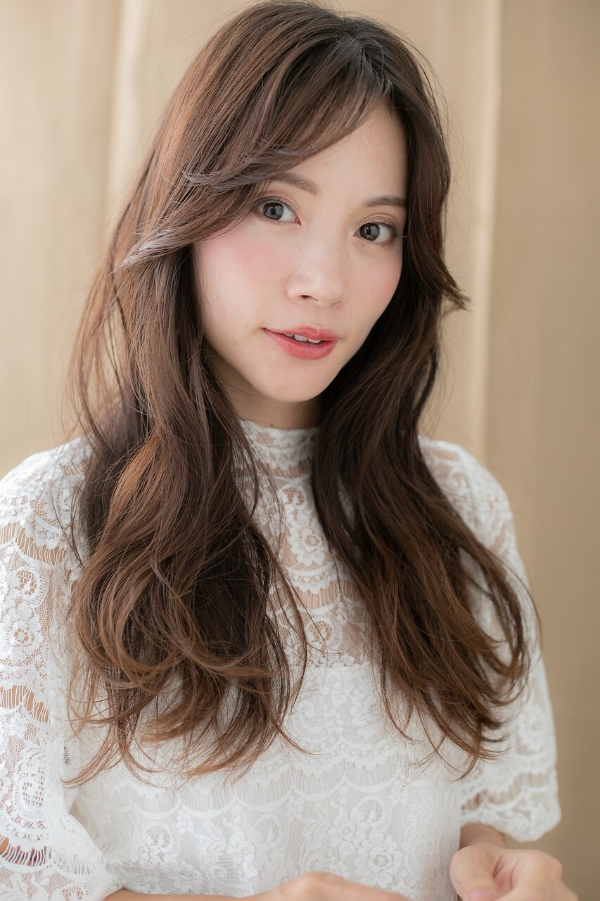 大人ハイライトくせ毛風ウェーブ巻きコリアンスタイルY北浦和