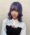 個性的なスタイルも人気♪パープルが可愛いカラースタイル★