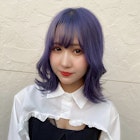 個性的なスタイルも人気♪パープルが可愛いカラースタイル★