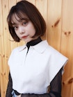 【buZonブゾン】シースルーバング韓国ボブ