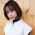 【buZonブゾン】シースルーバング韓国ボブ