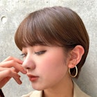 前髪重めショート