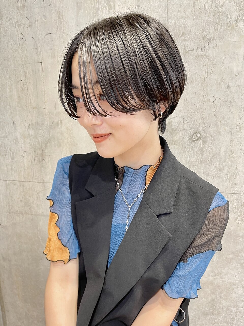 抜け感マッシュショート