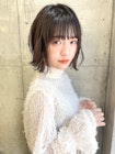 大人かわいい/外ハネボブ/マッシュショートボブ/フェザーバング