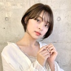 大人かわいい/マッシュショート/ボブ/シースルー/ペールベージュ