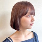 愛されボブのラベンダーべージュ