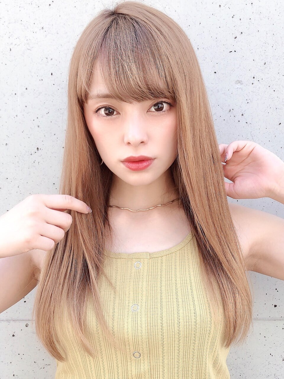 ブリーチありミルクティーベージュ