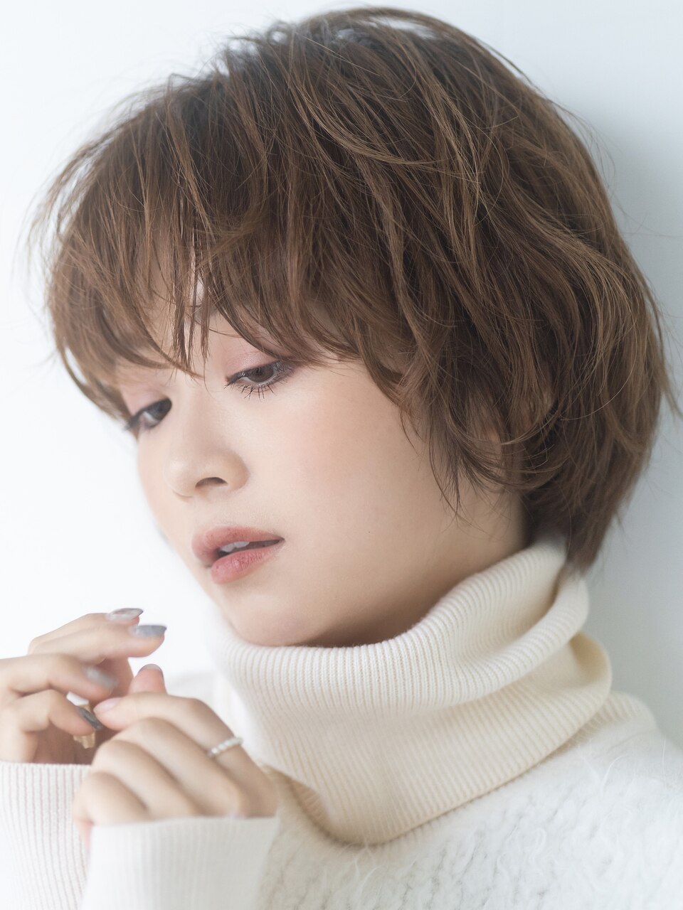 【emu井上信洋】ニュアンスパーマのマッシュショートレイヤー
