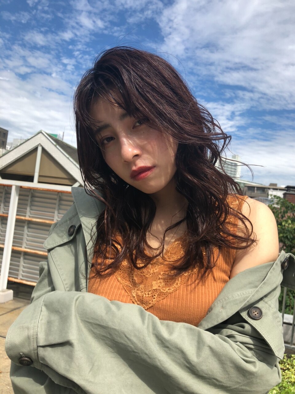 無造作ゆるふわパーマスタイル