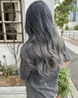 Blueからsilverになるレイヤーロング