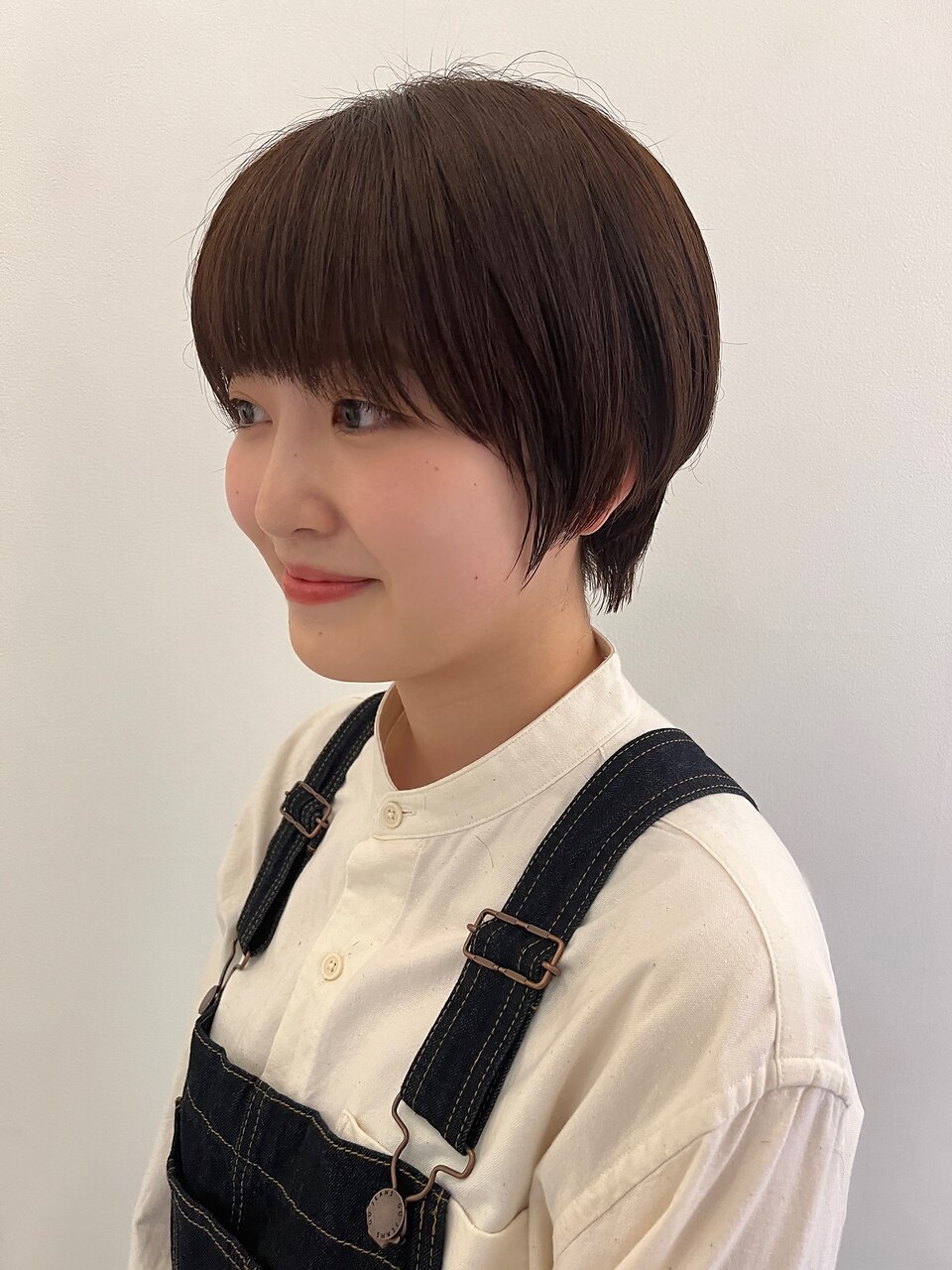 20代30代40代小顔ハンサムショートココアブラウン