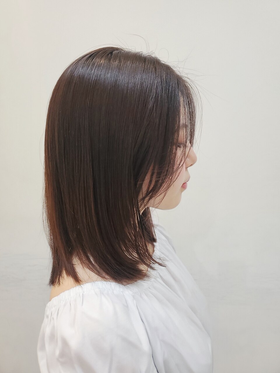 ナチュラルストレートミディアム×スモーキーアッシュ2