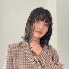 切りっぱなしフェイスレイヤーx地毛風スリークベージュ