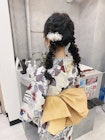 ツイン編みおろし