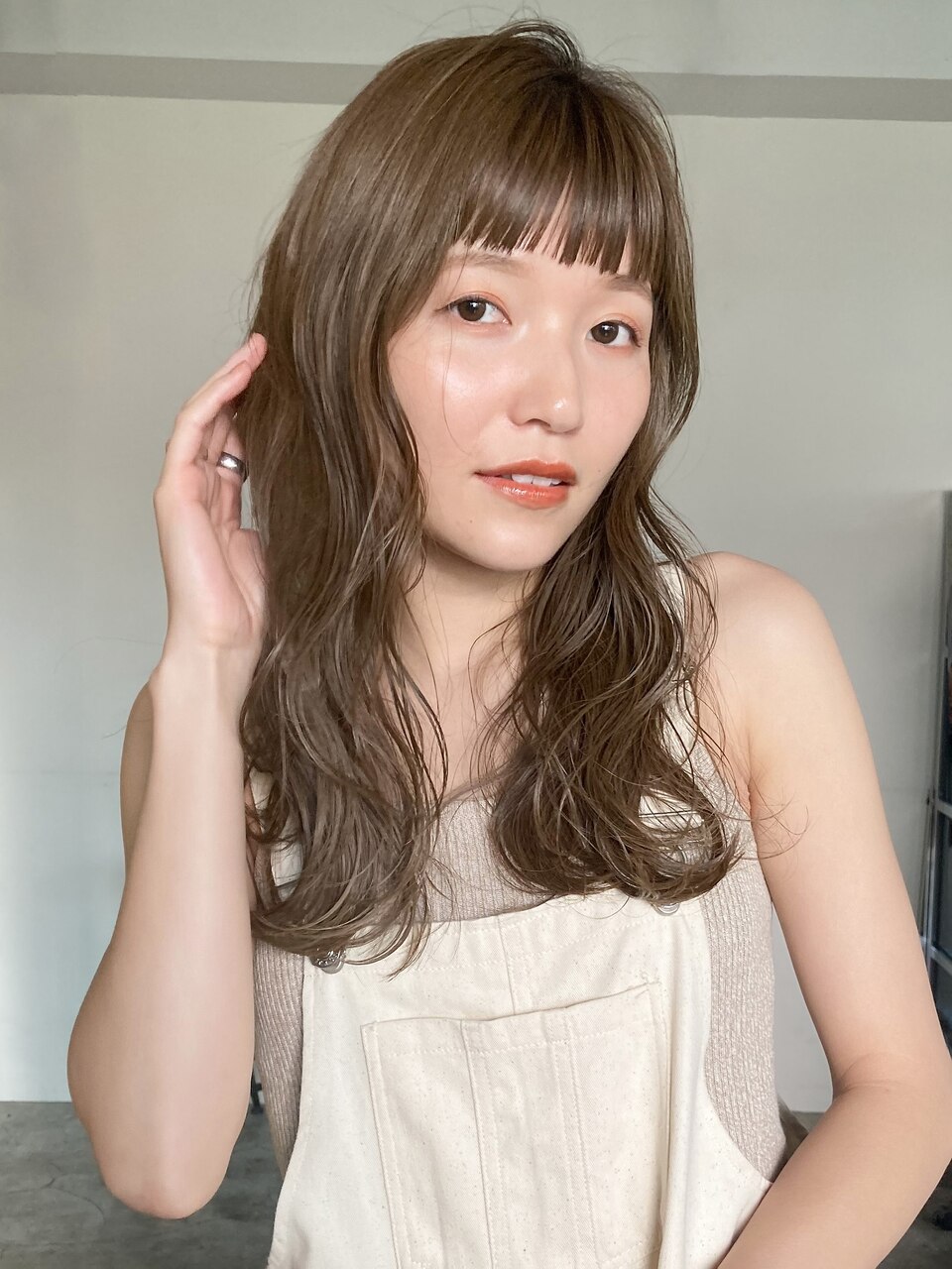 ゆるふわスタイル_外ハネボブセクションカラー_69261