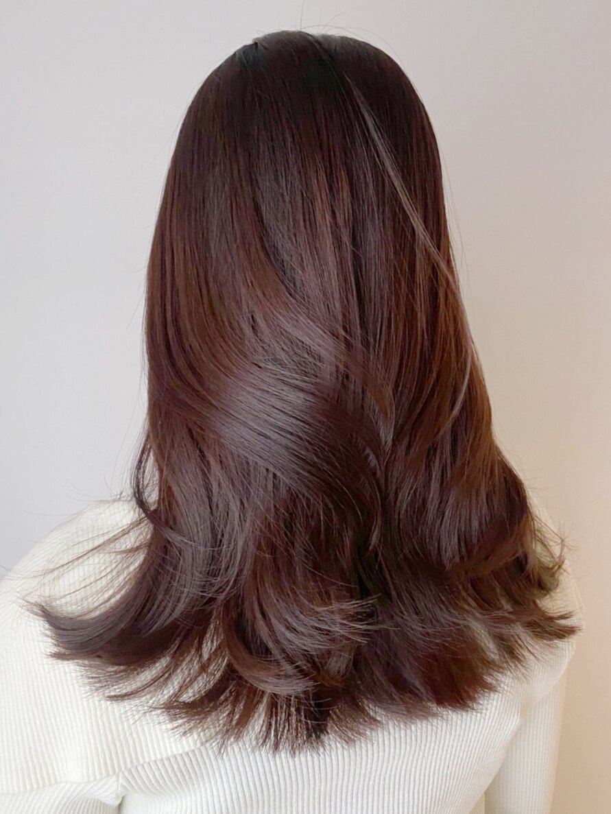 赤系と赤茶のヘアカラー見本集 暗めと明るめ別に仕上がりをチェック ホットペッパービューティーマガジン