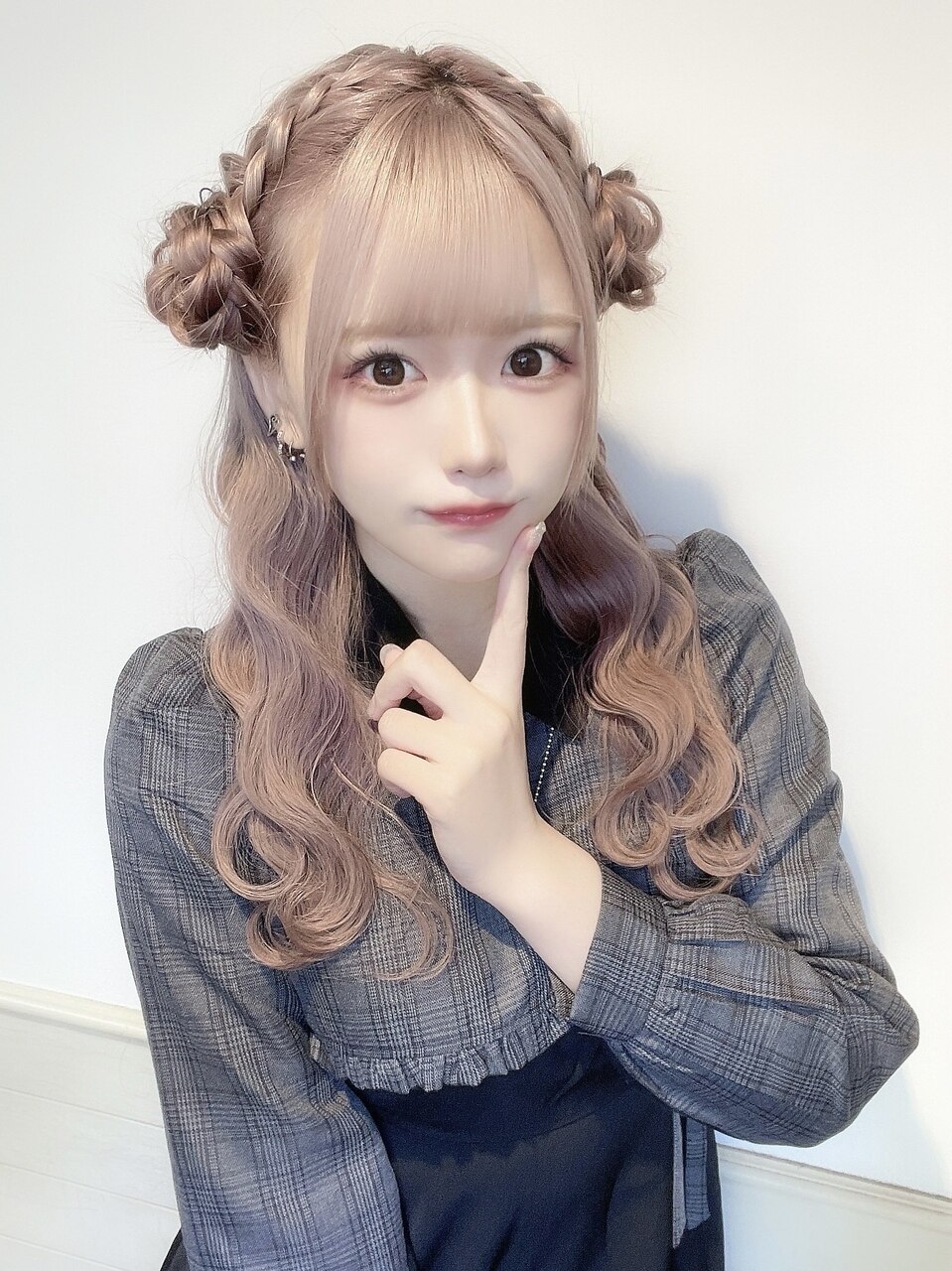編み込みひつじヘア