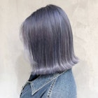 プラチナブルーボブ_外ハネボブセクションカラー_ba394751