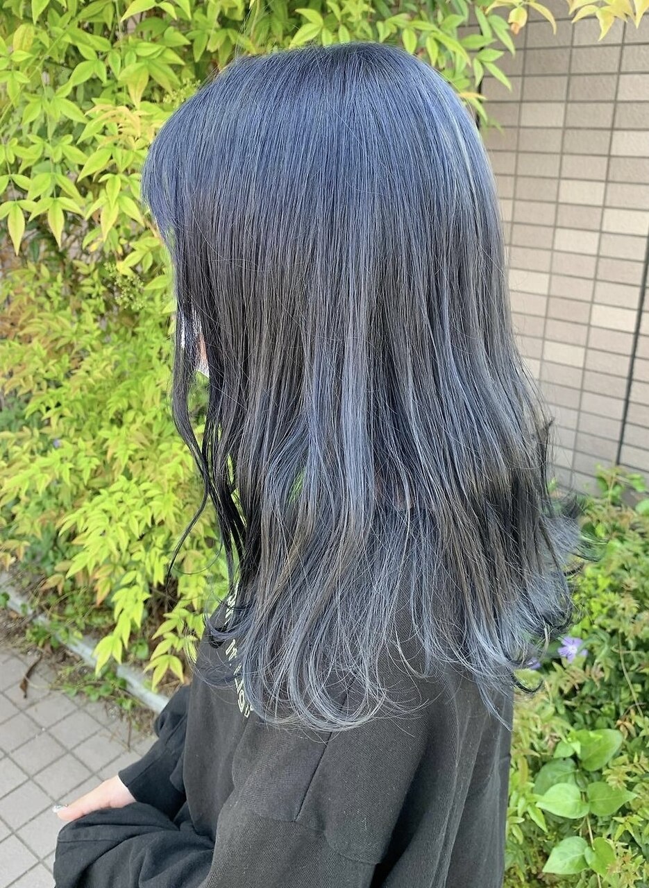 ロングヘア×アイスグレージュ