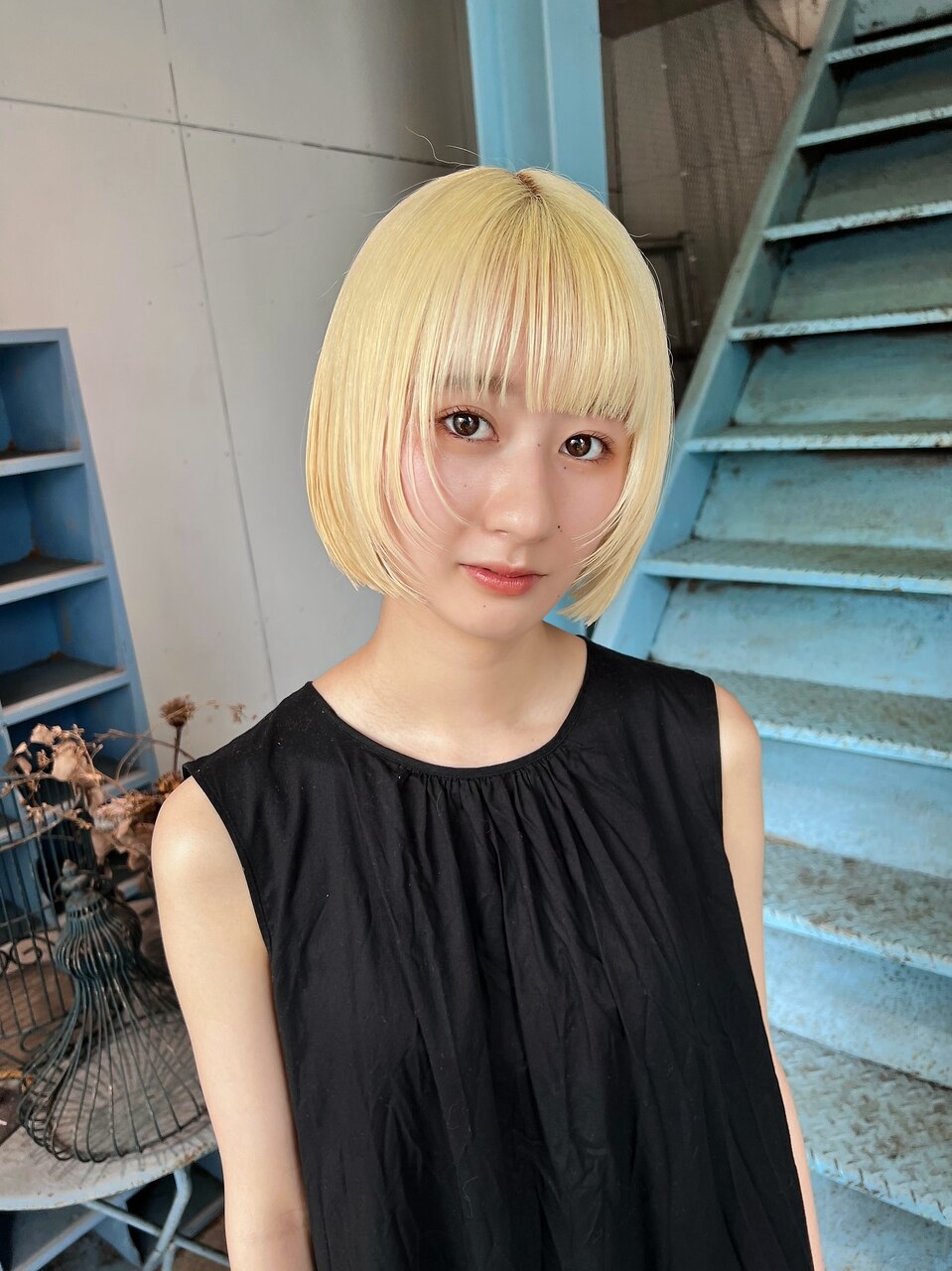 顔周りレイヤー×ボブ