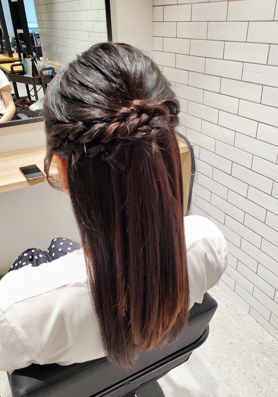 ハーフアップ☆ヘアセット/ヘアメイク/渋谷/表参道/外苑前/東京