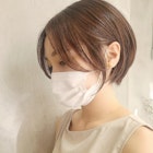 大人ショートボブ/ショートヘア/イルミナカラーアッシュベージュ