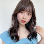 顔周りレイヤー韓国ロングヘア