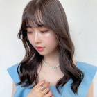 顔周りレイヤー韓国ロングヘア