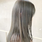 ブリーチなしカラー 透明感 グレージュ オリーブカラー