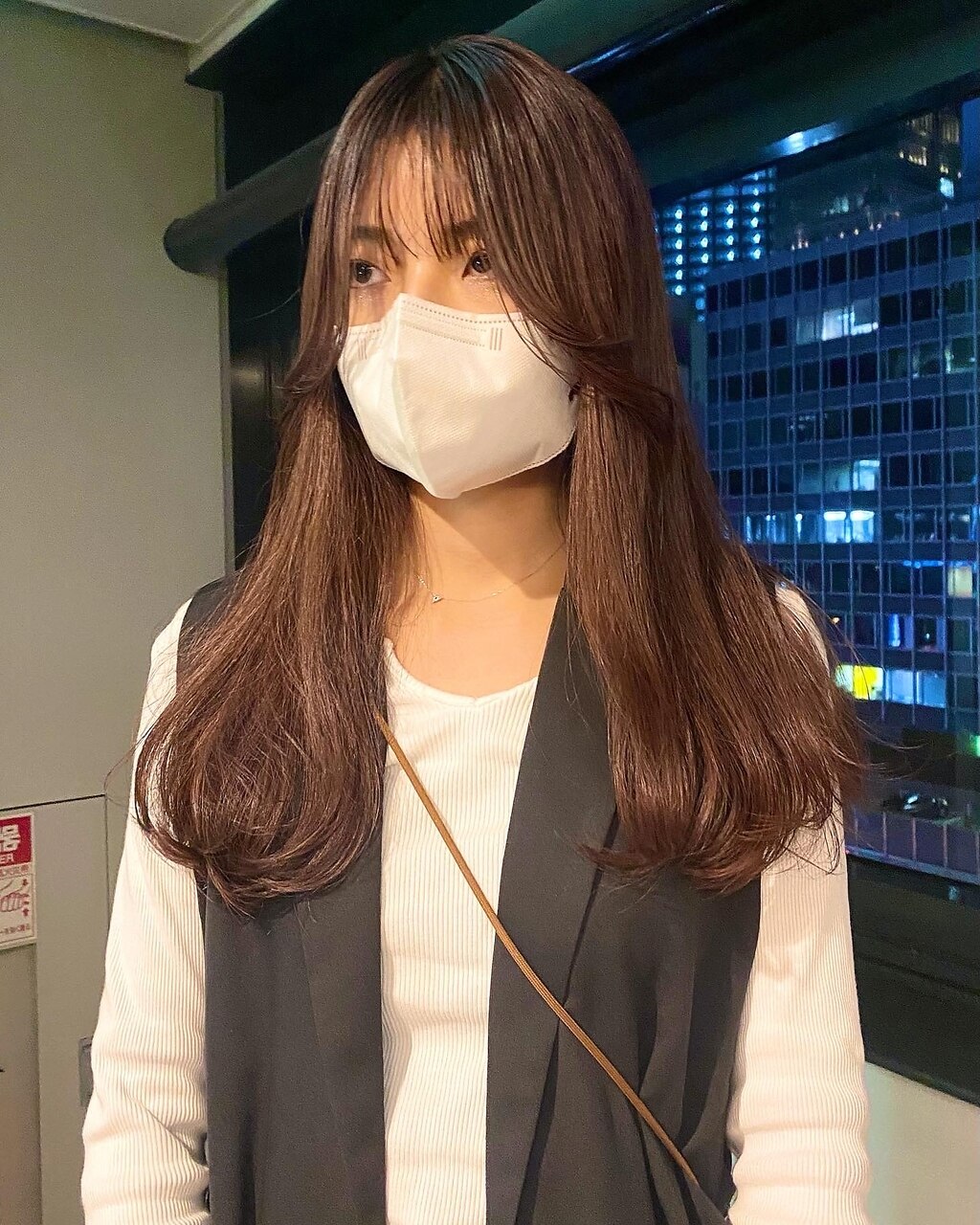  brownベースにほんのり pinkとlavender♪