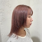 ハイトーンカラー/ピンク/大人可愛い/顔周りレイヤー/20代