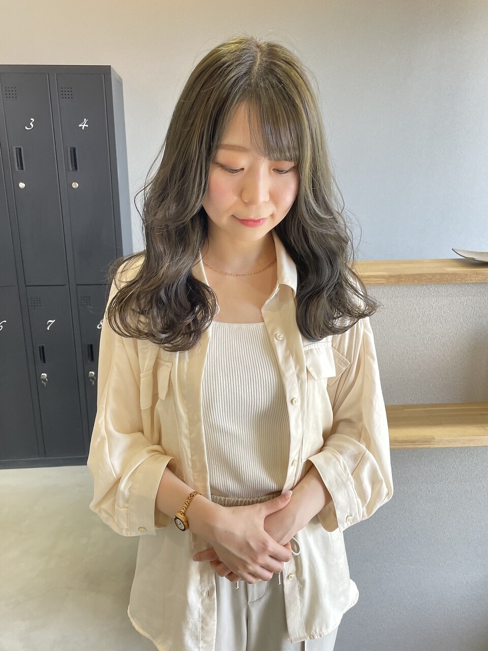 【Dear】ブリーチなしolive beige .