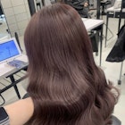 ピンクブラウン/韓国/艶髪/艶カラー