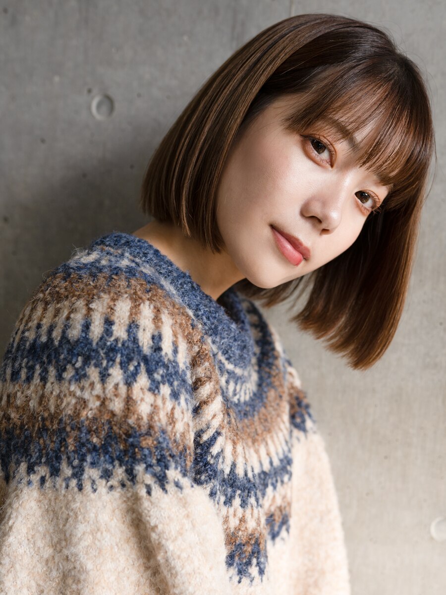 池袋美容室HOLON【鉄板！ワンレングスボブ】