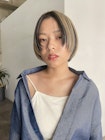 デザインカラー/ショート/ショートボブ/ハイライト/ヘルシー
