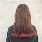 裾カラー×2秋ブラウンロング