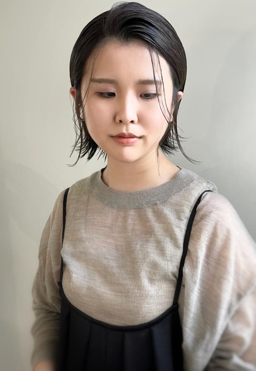 グレーアッシュ×ニュアンスかきあげhair