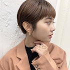 【OPERA 門屋】オン眉ショートヘア 柔らかココアベージュカラー