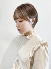 丸みショート_グレージュカラーボブウルフココアベージュ_9048
