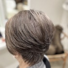 【つくば】白髪ぼかしハイライト×ローライト×大人ショートヘア