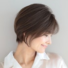 【小鳥居】シルキーベージュ大人可愛いボブショート前上がりボブ