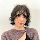 ボブの大きめカールパーマ