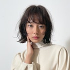 マッシュウルフボブ×シルバーグリーン