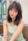 優しい印象のゆるパーマ×セミディー　　［Belle新宿］