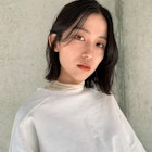 フェイスレイヤー&切りっぱなし くびれボブ