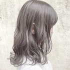 ブリーチなしカラー 透明感 グレージュ オリーブカラー