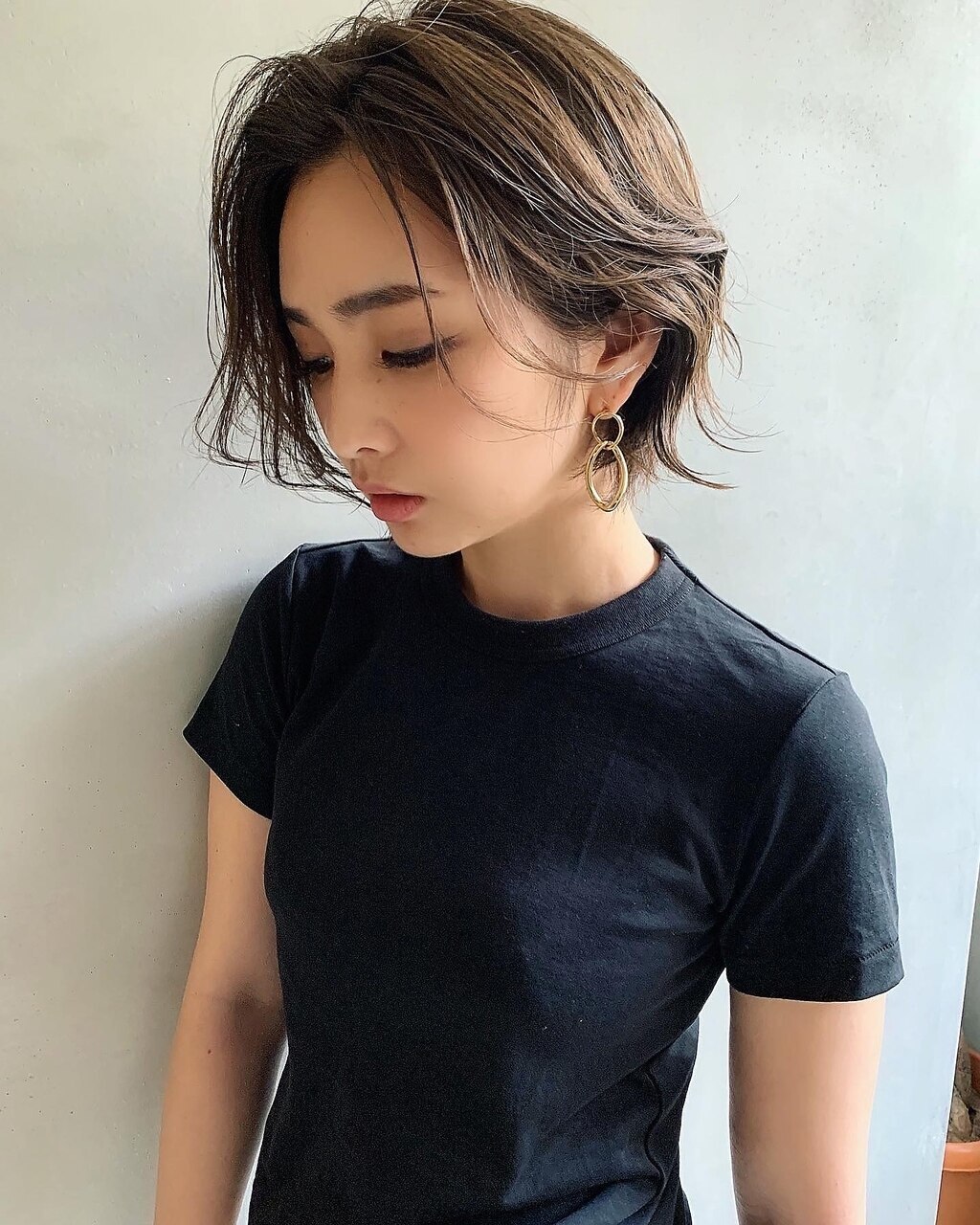 【神戸/六甲道】ハンサムショートボブ/カーキグレージュ@HIRO