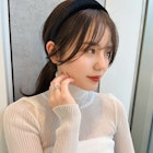 韓国風顔まわりカット_グレージュカラーココアベージュ