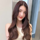 1178透明感黒髪シアーグレージュ外国人風カラーシースルーバング